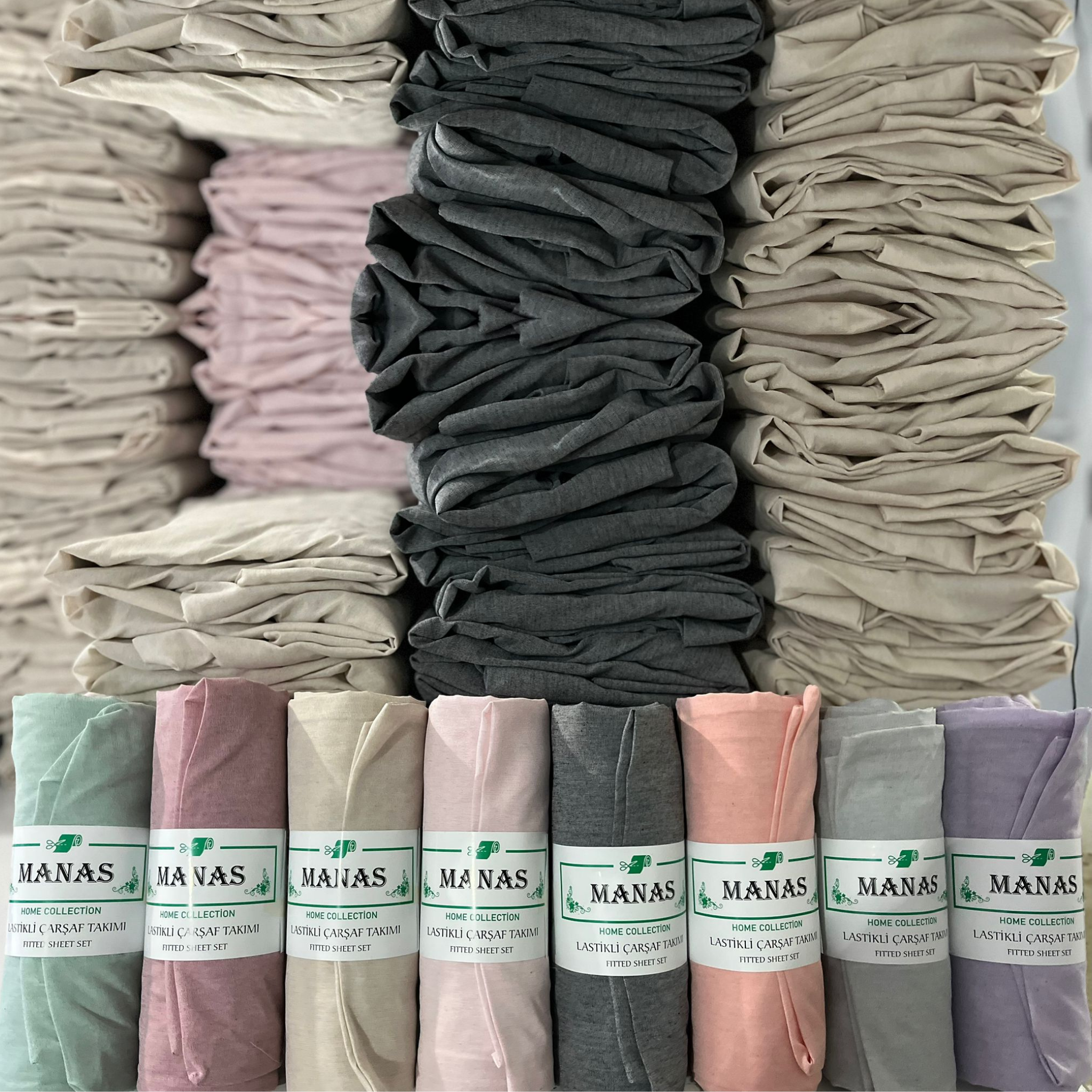 Manas Lastikli Çarşaf Seti