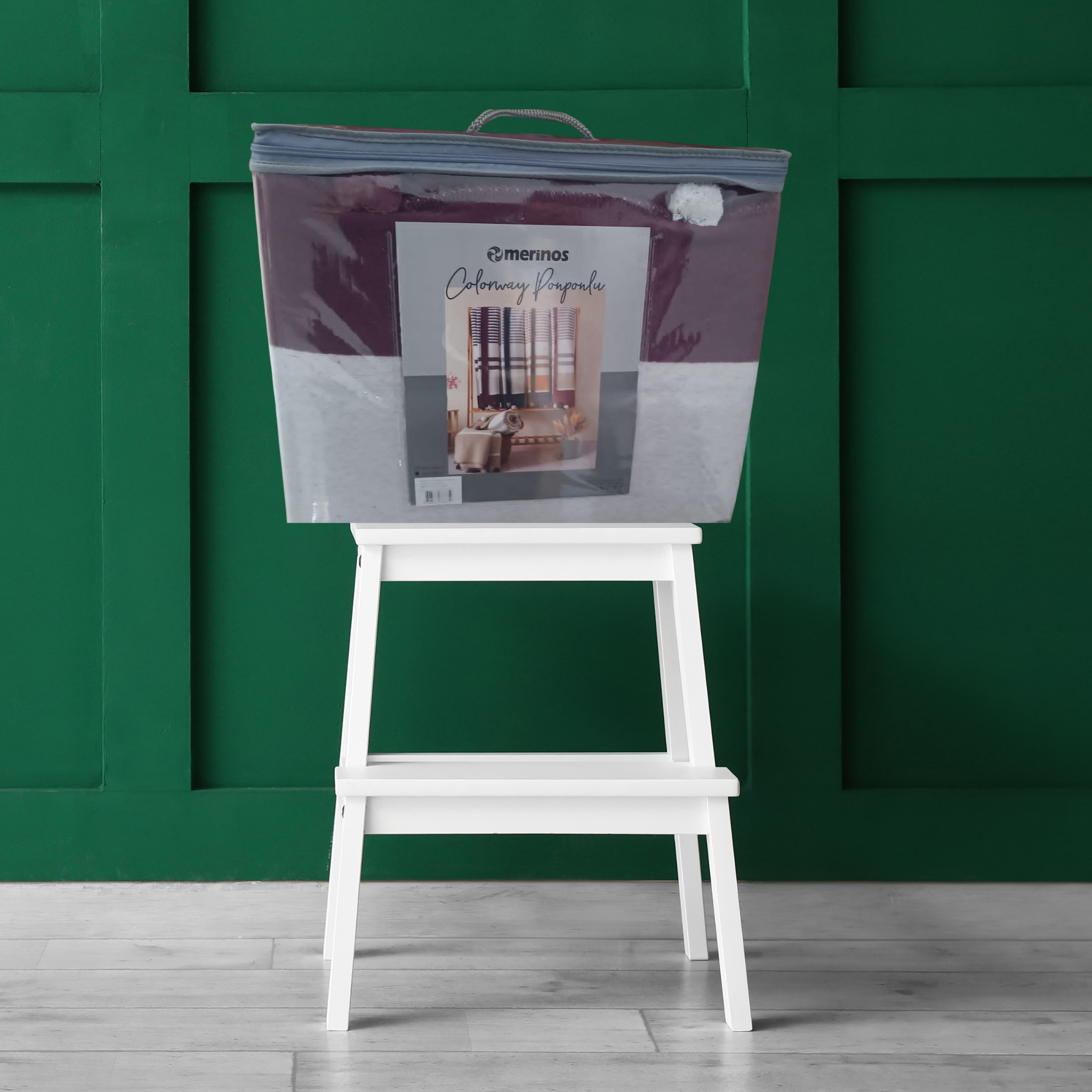 Merinos Colorway Ponponlu Battaniye