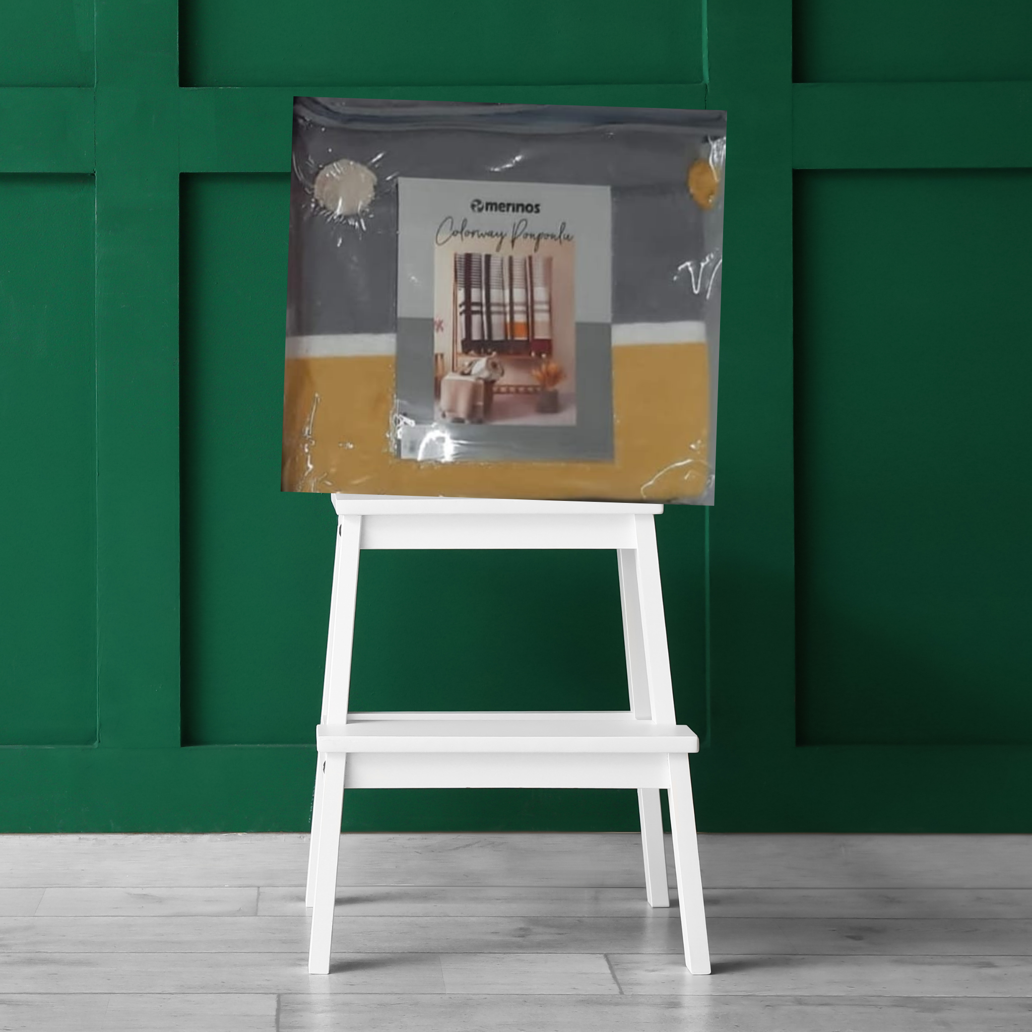 Merinos Colorway Ponponlu Battaniye