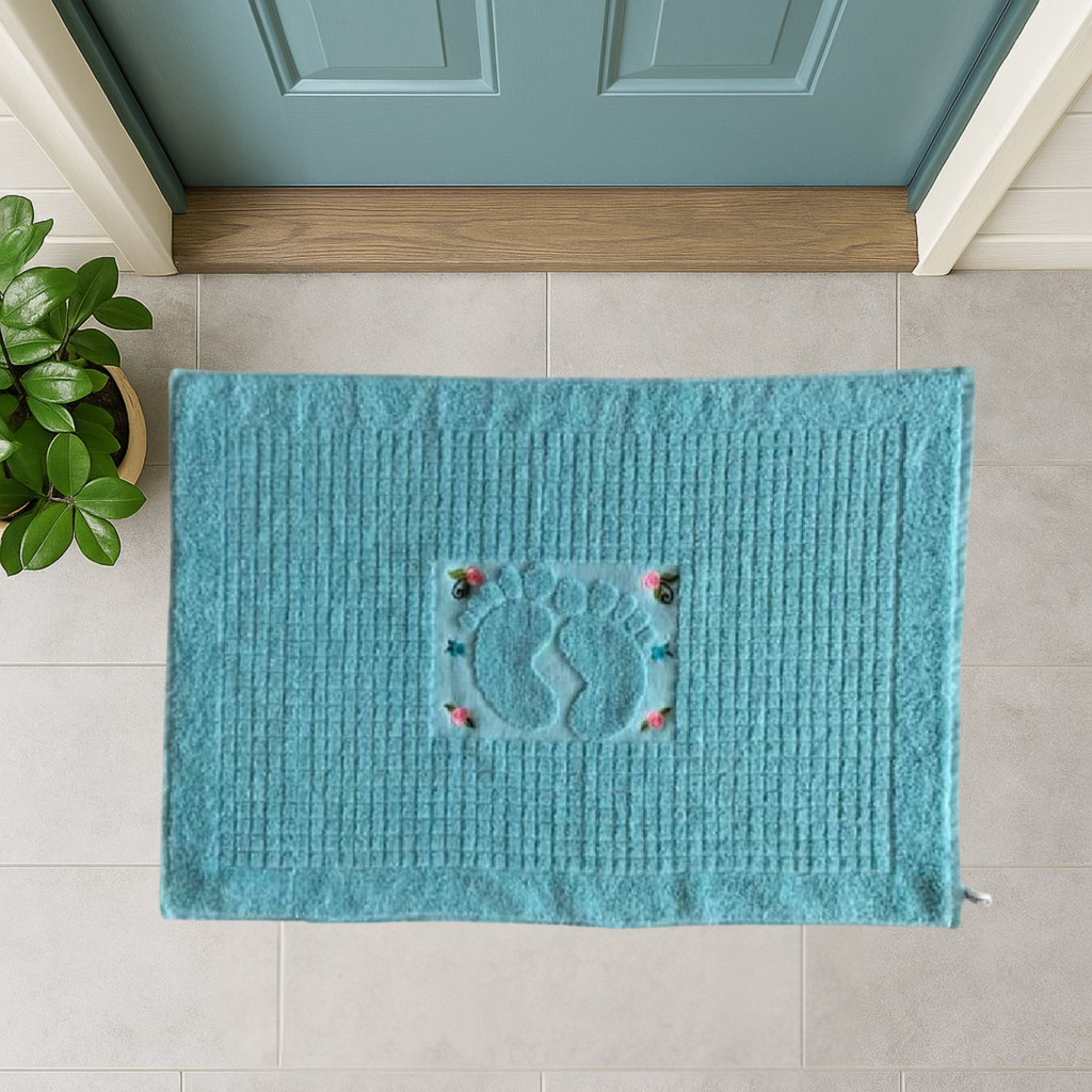 Nakışlı Ayak Havlusu