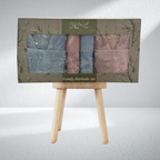 Redline Vip Kısmi Kadife Bambu Aile Bornoz Seti